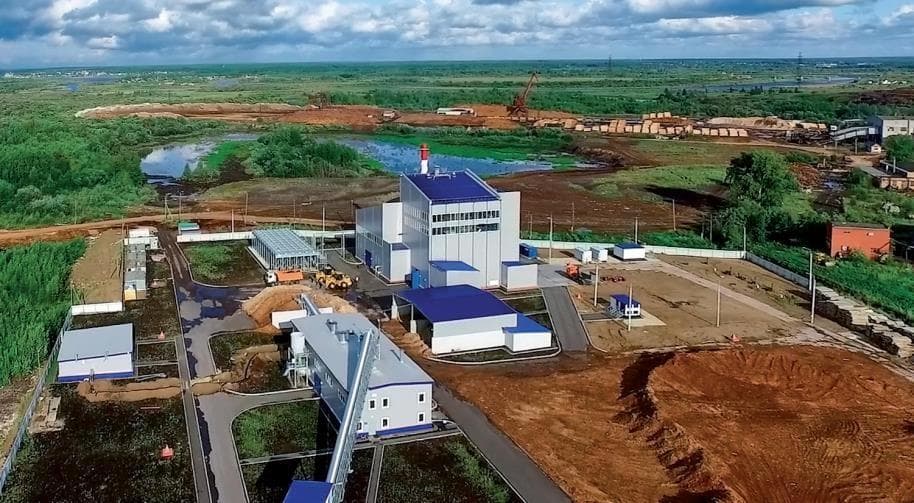 Estructura de la central eléctrica de 4,8 MW en Sýktyvkar