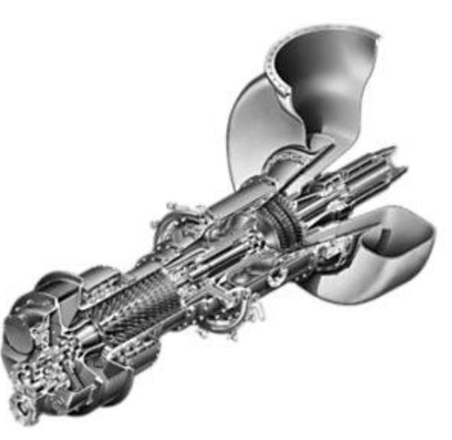 Corte de diseño del motor GT-003 (Centaur 40)